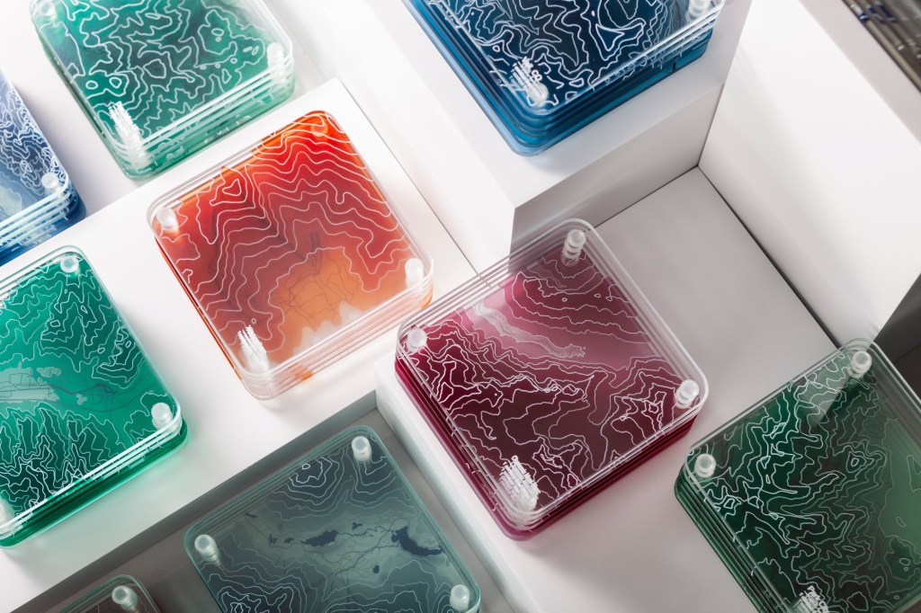 o3designstudio-3D Contour Map Coasters